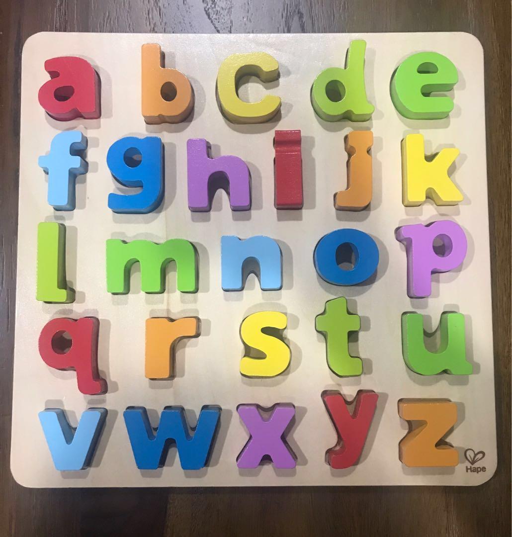 hape chunky alphabet puzzle