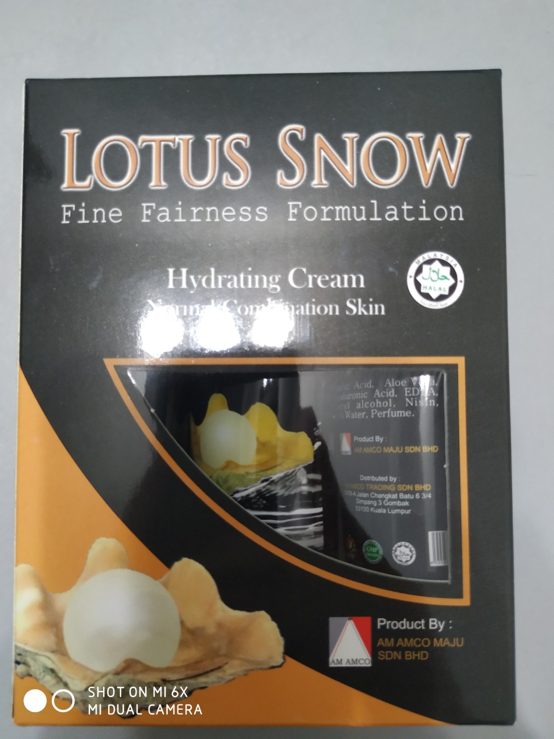 lotus snow hydrating cream