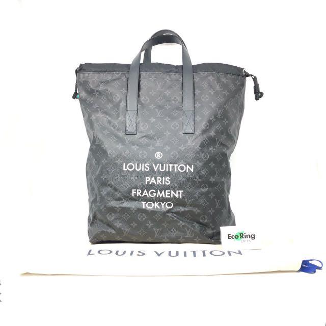 Louis Vuitton Fragments Cabas Light Pochette Metal With Monogram Eclipse  Canvas
