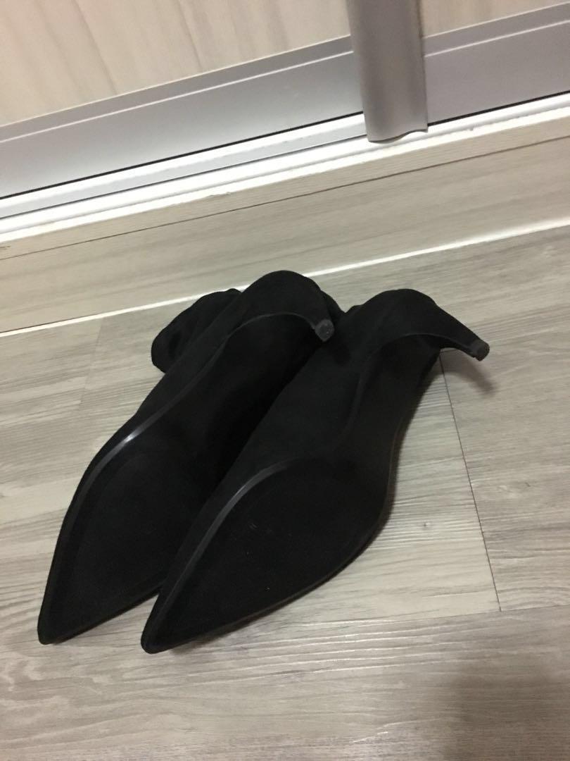 Mango heel deals sock boots