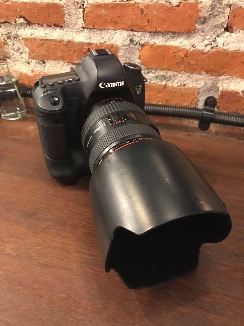 paket canon 6d wifi canon 24 70 f 2 8 canon battery grip 2 battery