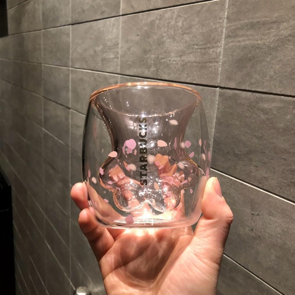 Pink Japan Sakura Cat S Paw Starbucks Cup Home Appliances