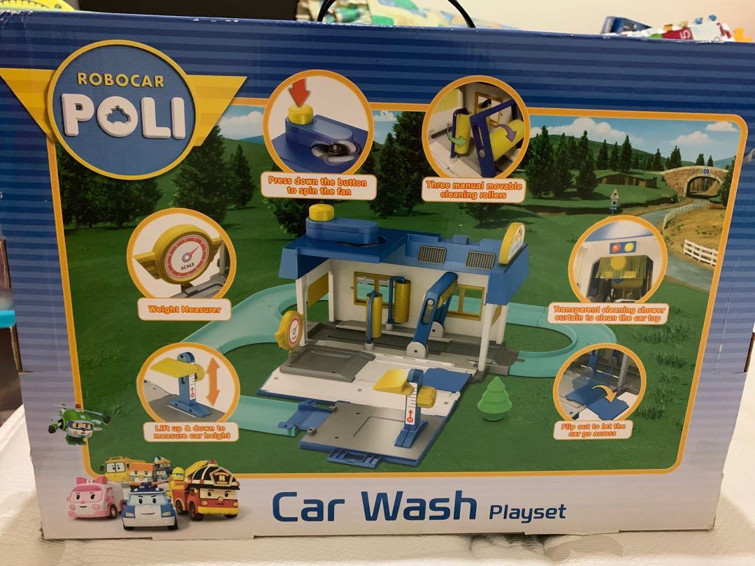 robocar poli car wash playset