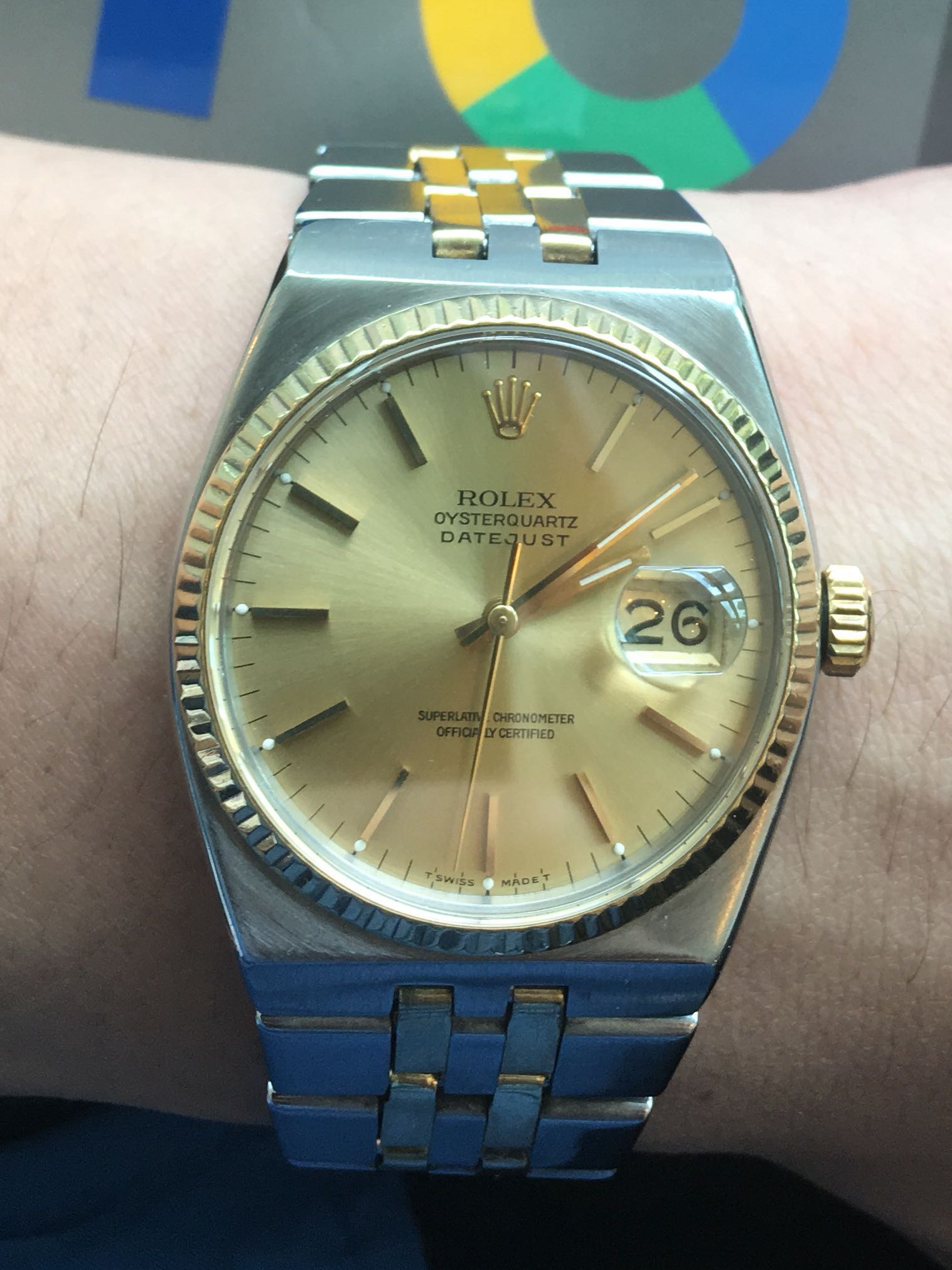 Rolex Datejust OysterQuartz Watch (Ref 17013), Women's Fashion, Watches