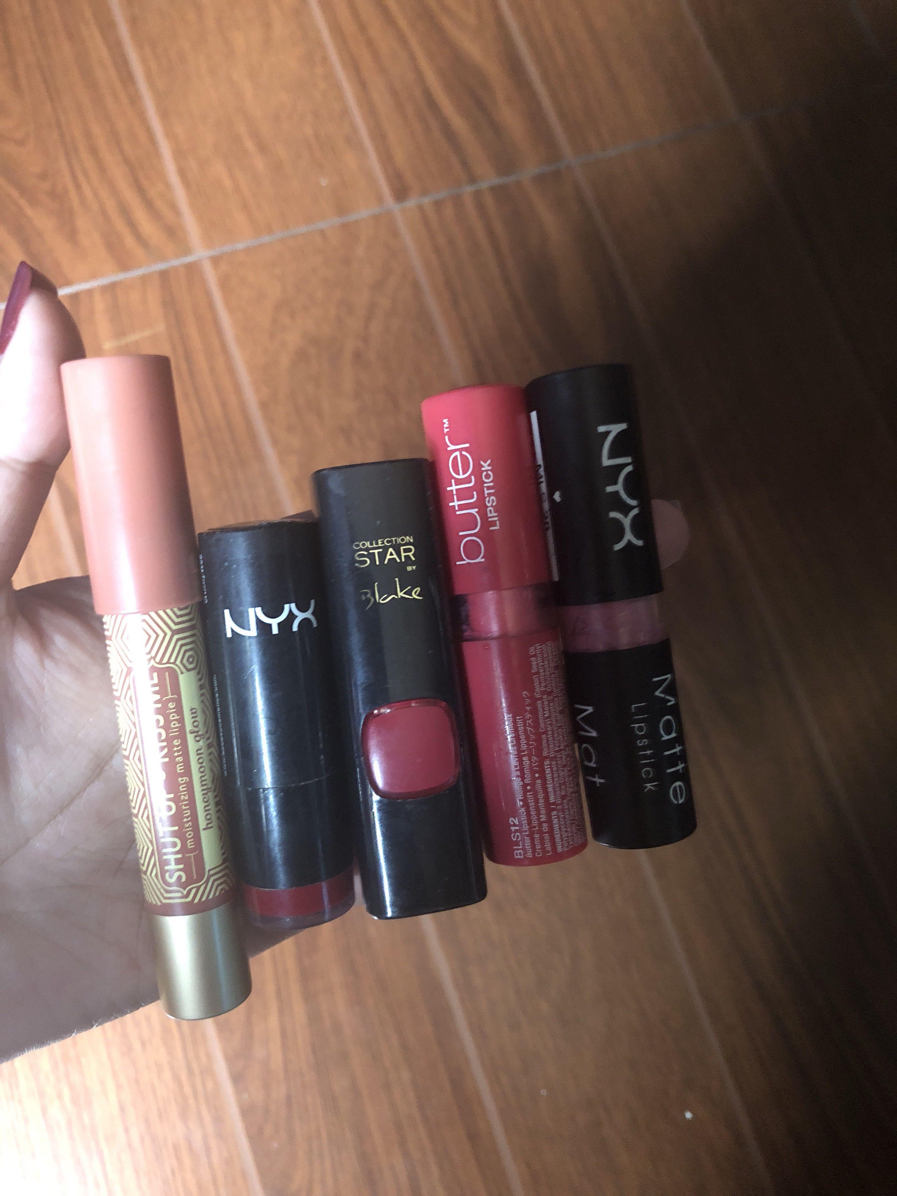 Set of Lipsticks (Category: Makeup) located in Quezon City. Submitted by jovfadriga (Listing ID 223409376, Image 1). Description: Not sure sa expiration date. Basta more than a year na siya. Feel free to make offer 🙂.