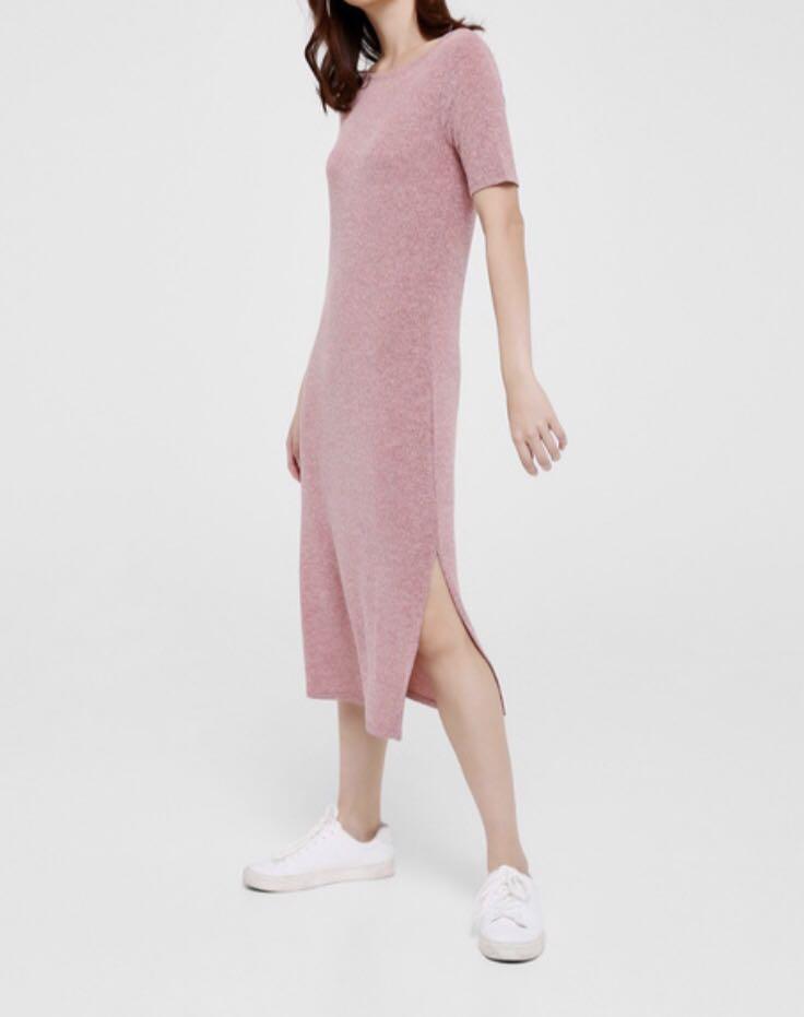midi t shirt dress with slits