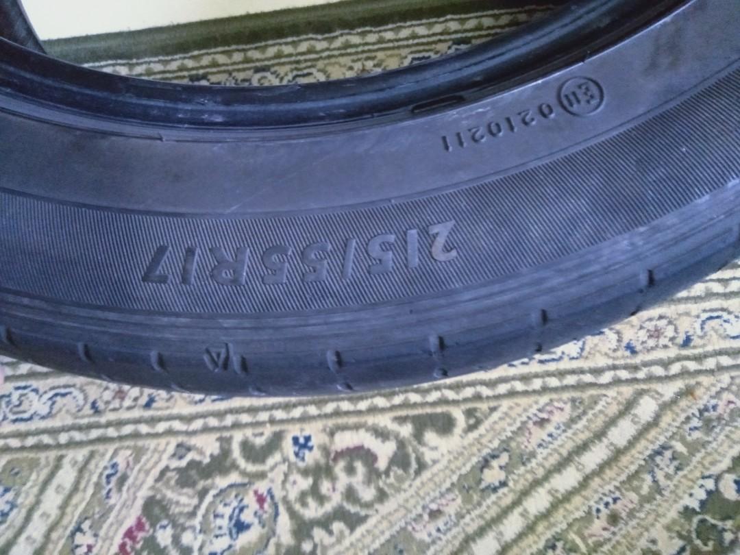 Tayar kereta 17inch Dunlop dan Michelin, Auto Accessories on Carousell