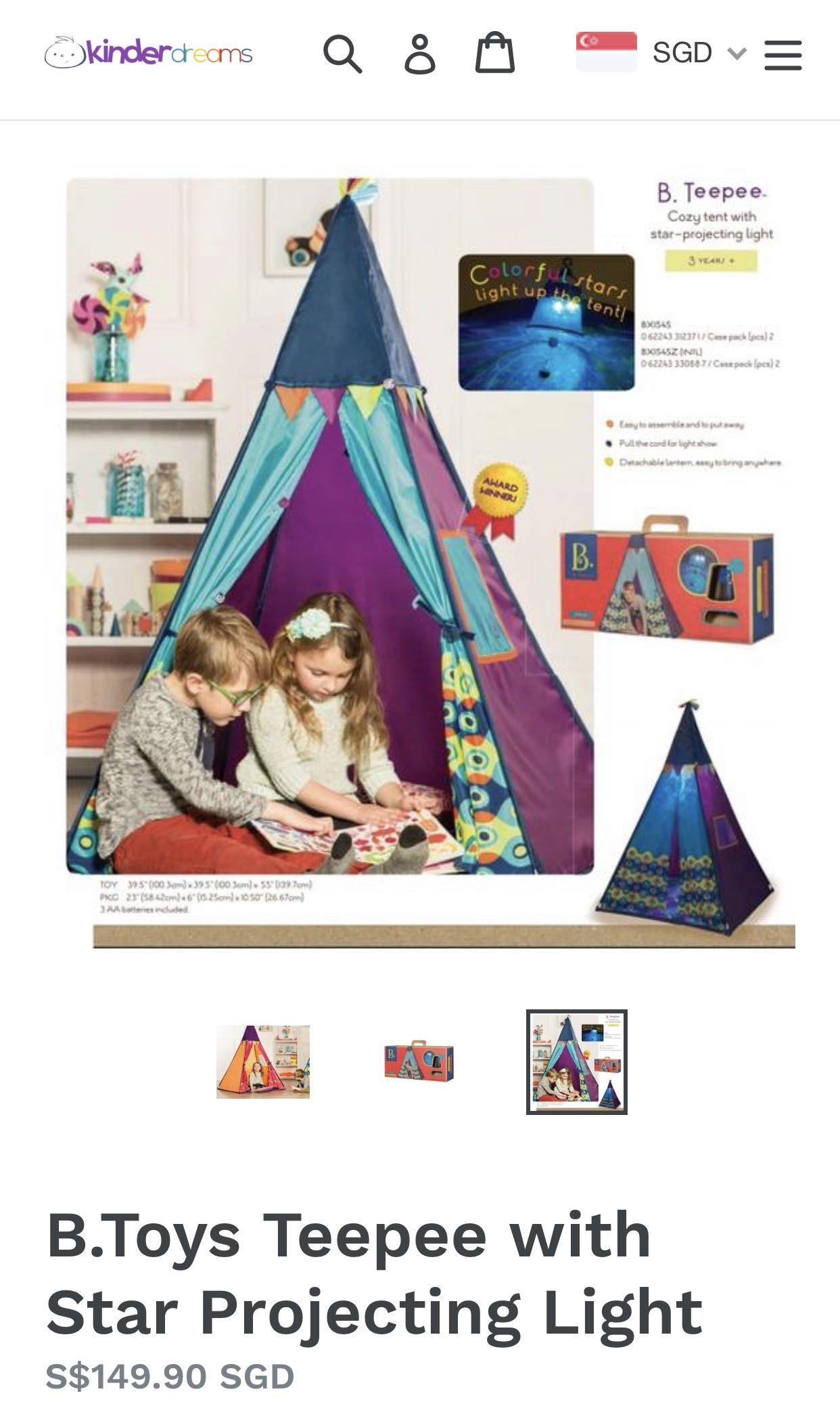 b teepee tent