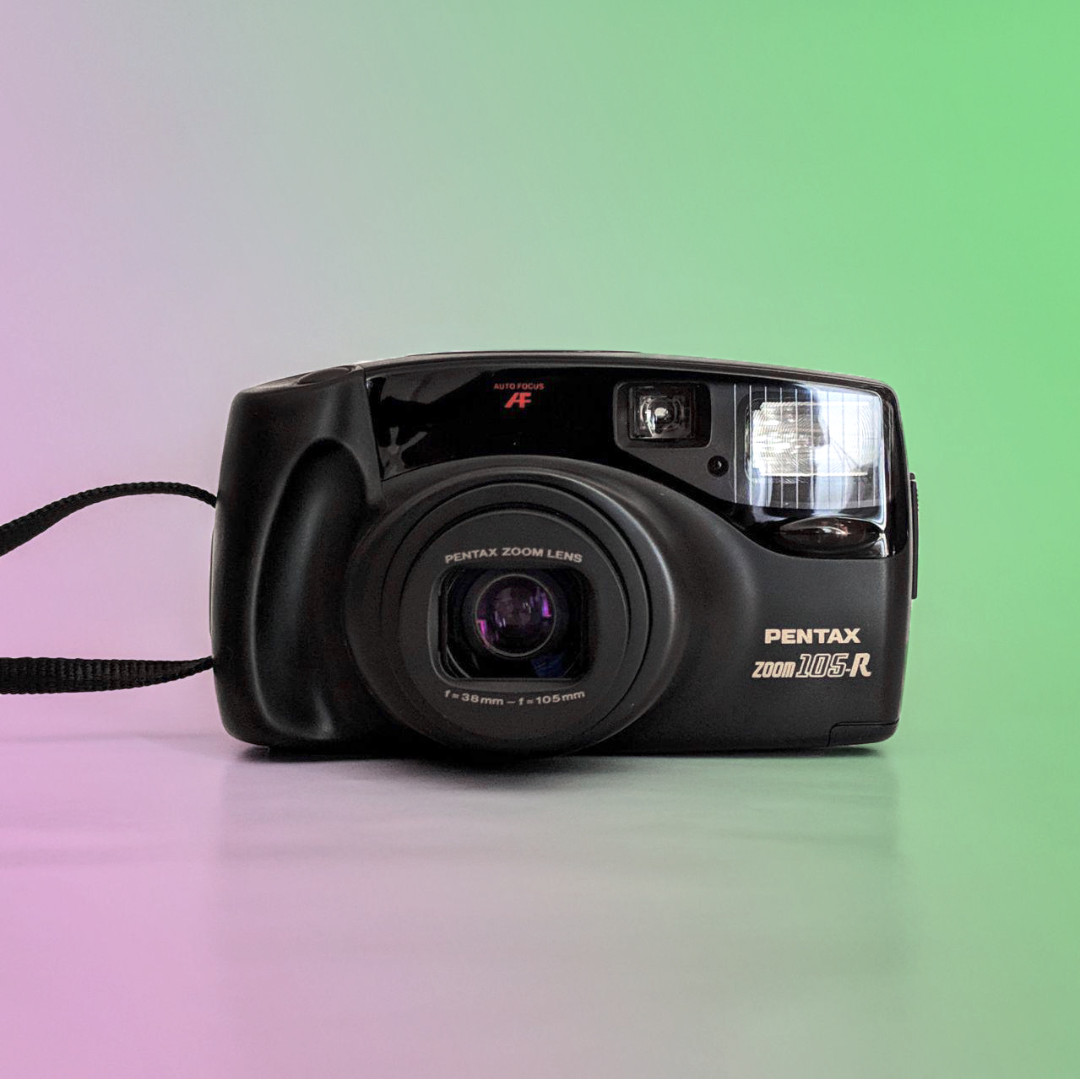 Vintage Pentax Zoom 105R 35mm Film Camera, Photography, Cameras on