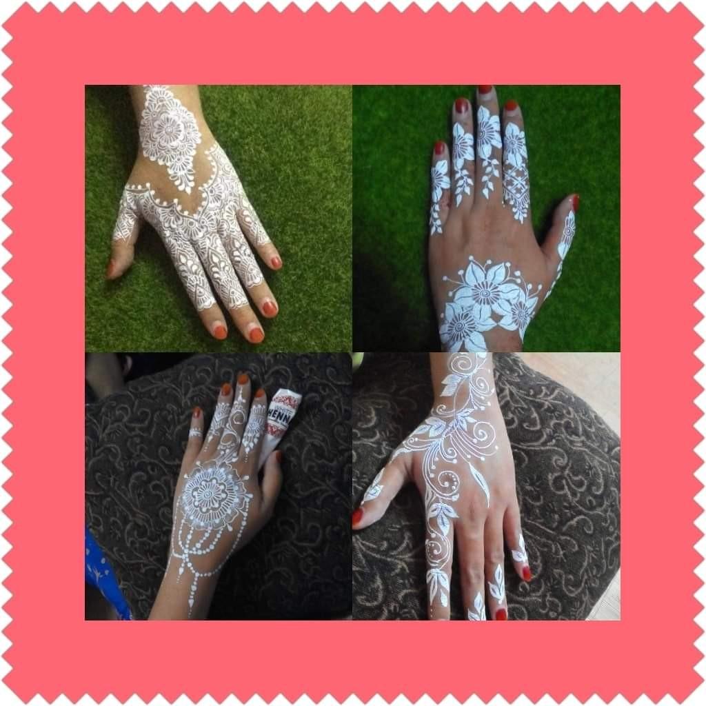 White Henna Paling Lah Cantik Elegant Dan Jugak Simple Health Beauty Hand Foot Care On Carousell Henna bukan lah sebuah tato, karena. white henna paling lah cantik elegant dan jugak simple