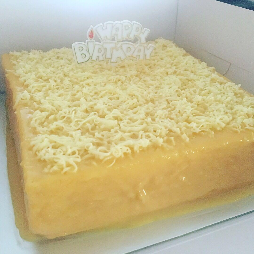 Yema Cake Big Round Square Food Drinks Baked Goods On Carousell #steamedyemacake #easyyemacake steamed yema cake na lasang lemonsquare cheesecake? yema cake big round square