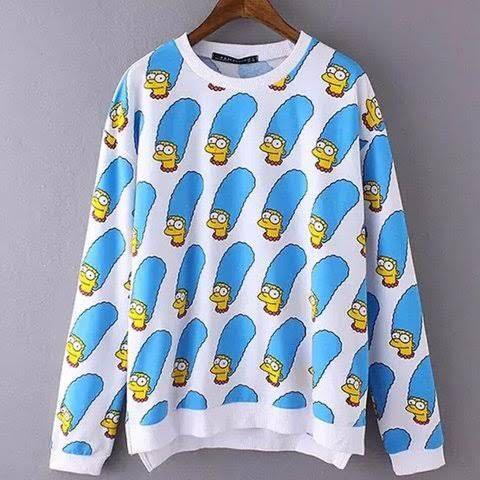 Zara Marge Simpson Sweater Women S Fashion Clothes On Carousell