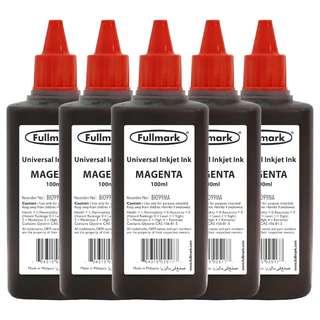 [FREE POSTAGE] 5 x 100ml (MAGENTA) Fullmark BI099 Universal Refill Inkjet Ink - Compatible with HP/CANON/EPSON/LEXMARK/BROTHER