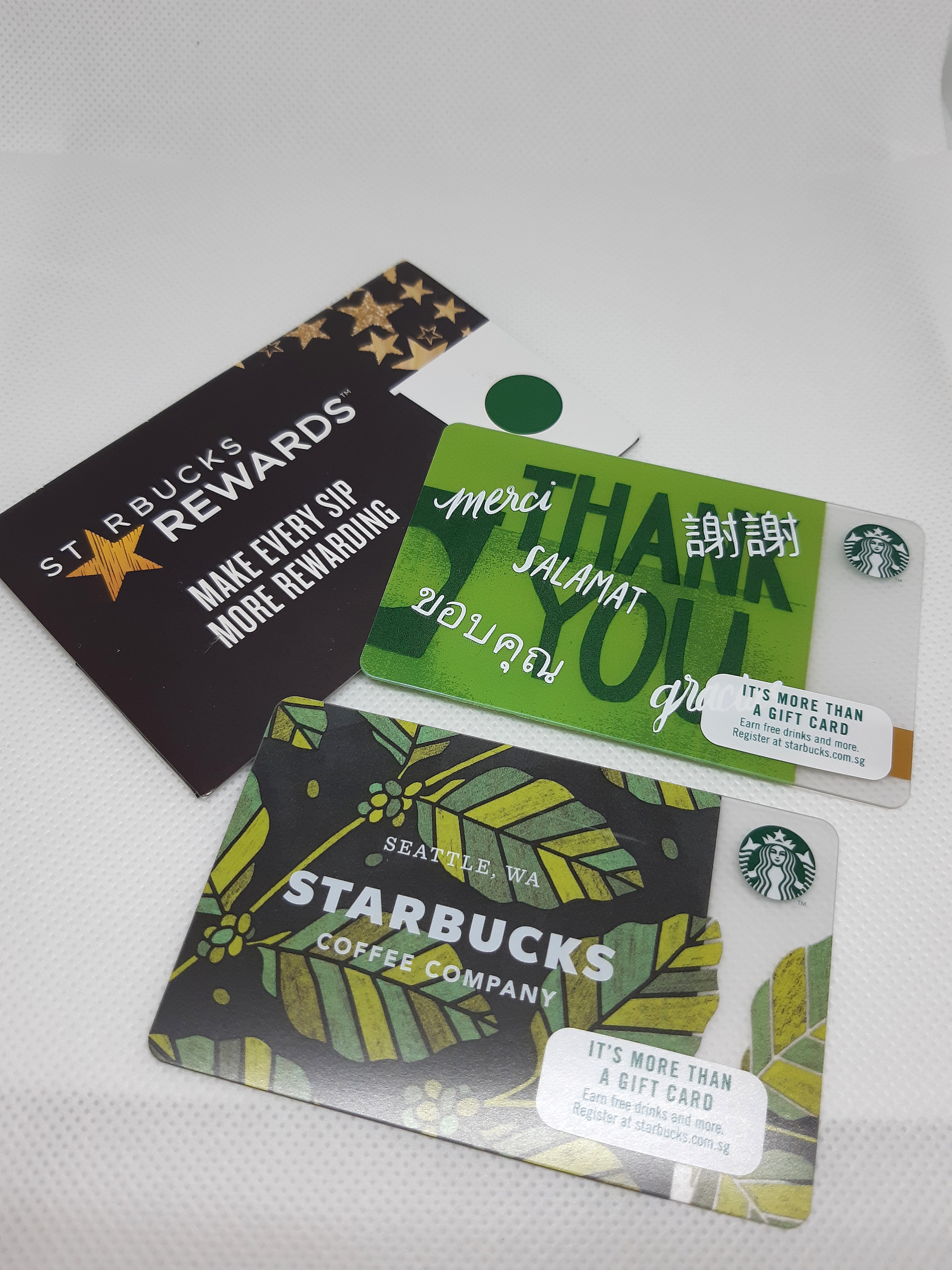 14 Off S 10 Stored Value Starbucks Gift Card Used At Starbucks Store In Singapore Only 2 Designs Entertainment Gift Cards Vouchers On Carousell