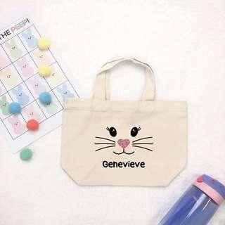 PERSONALISED EASTER TOTE / TREAT BAG (PINK)