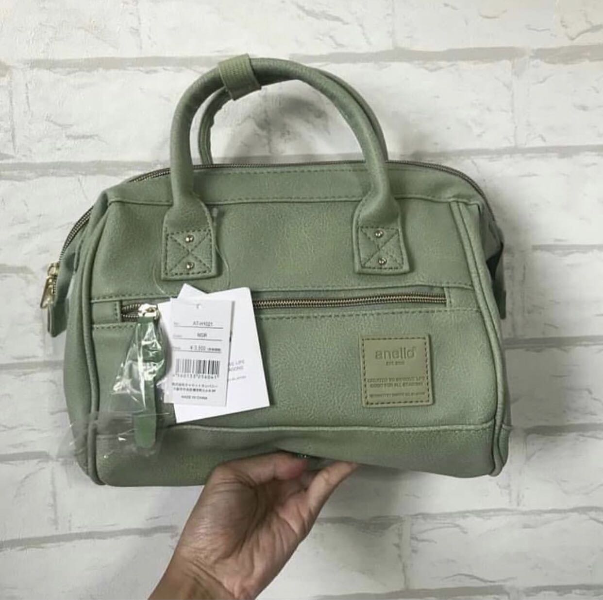 Anello Mint Green Mini Boston Women S Fashion Bags Wallets Beach Bags On Carousell