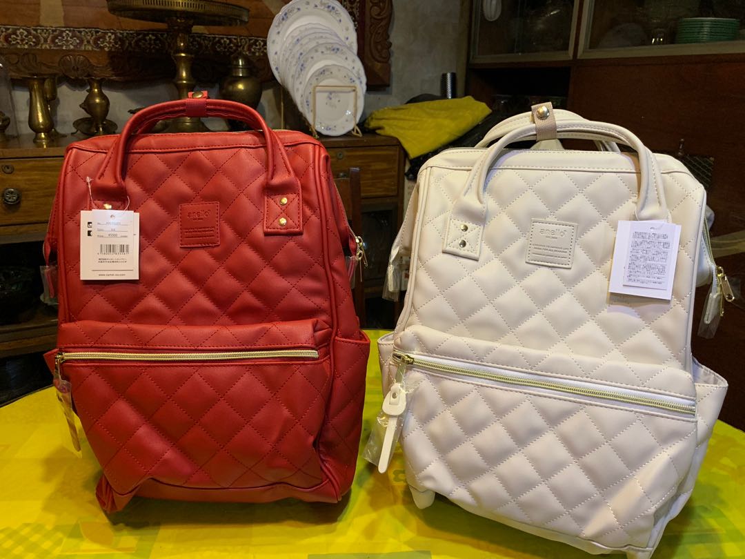 Anello shop quilting backpack