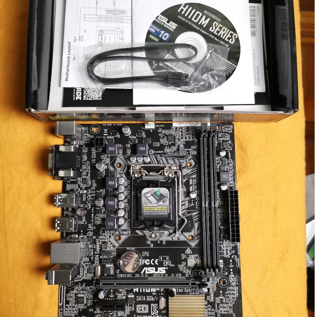 Asus H110m K Lga 1151 Electronics Computer Parts Accessories On Carousell