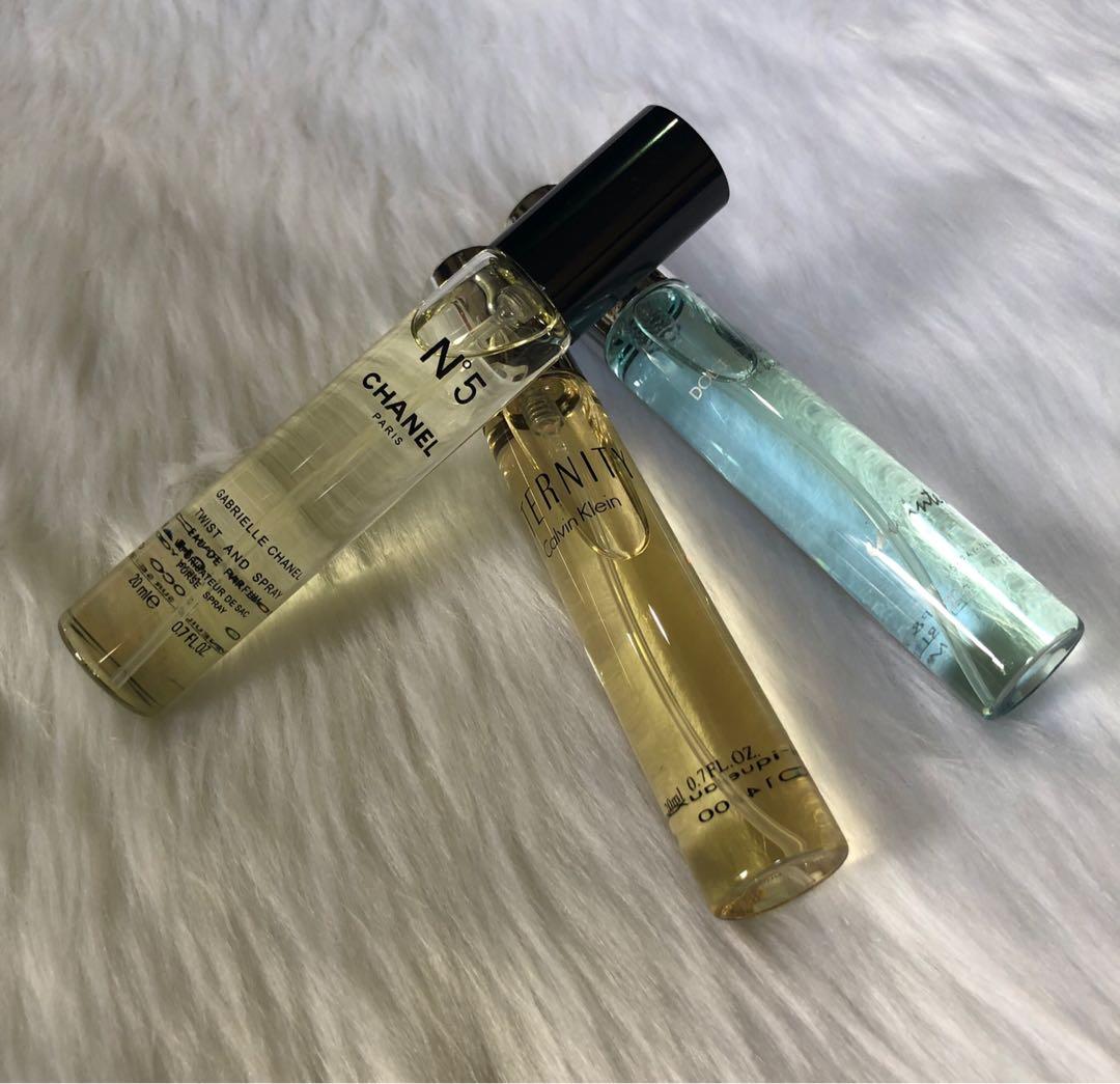 Authentic Tester Perfume Bundle for women (Category: Fragrance & Deodorants) located in Mandaluyong City. Submitted by samthings711 (Listing ID 223544102, Image 2). Description: Authentic Tester Perfume Bundle For Women - Eternity - D&G Intense -N5 Chanel 20ML .