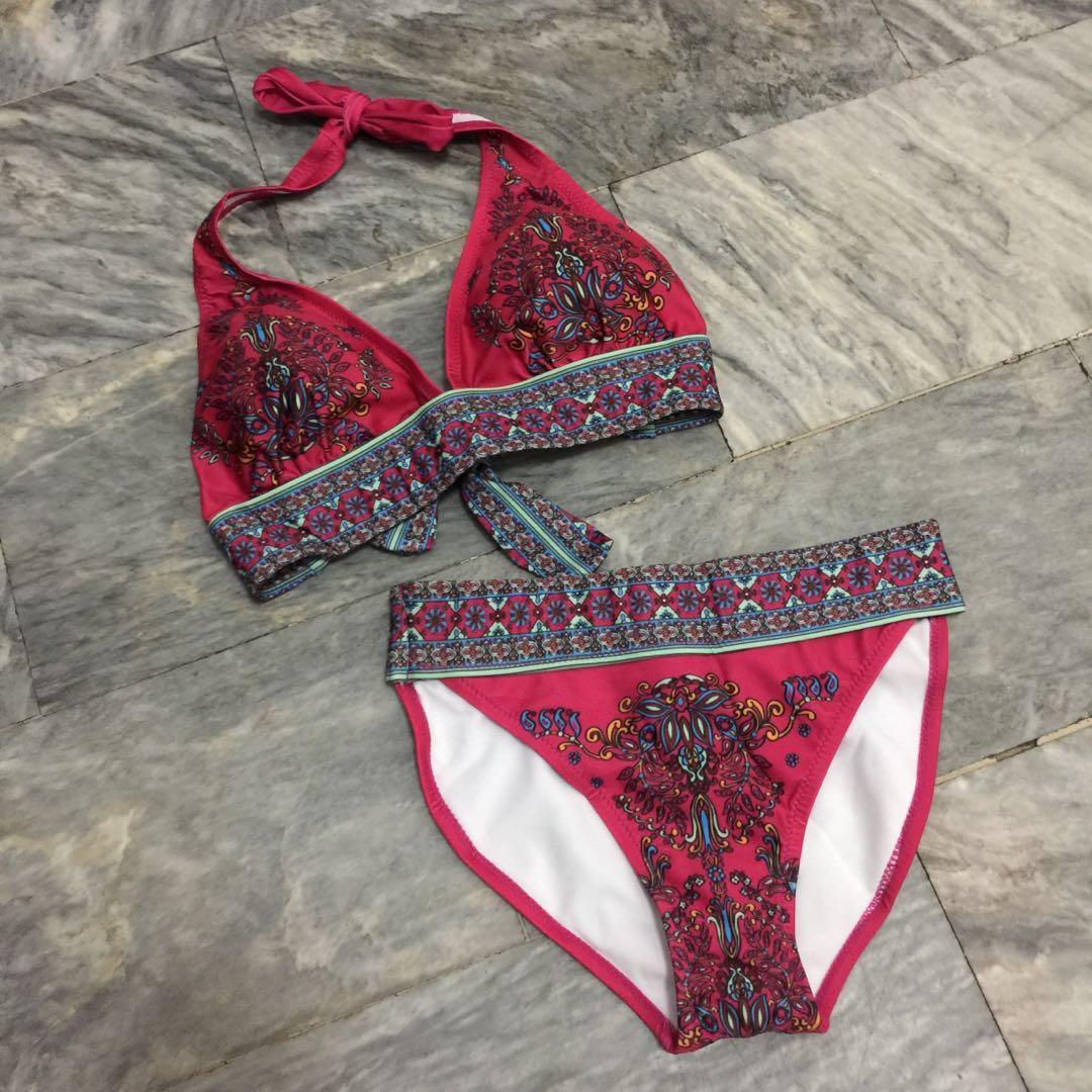 pink victoria secret two piece set