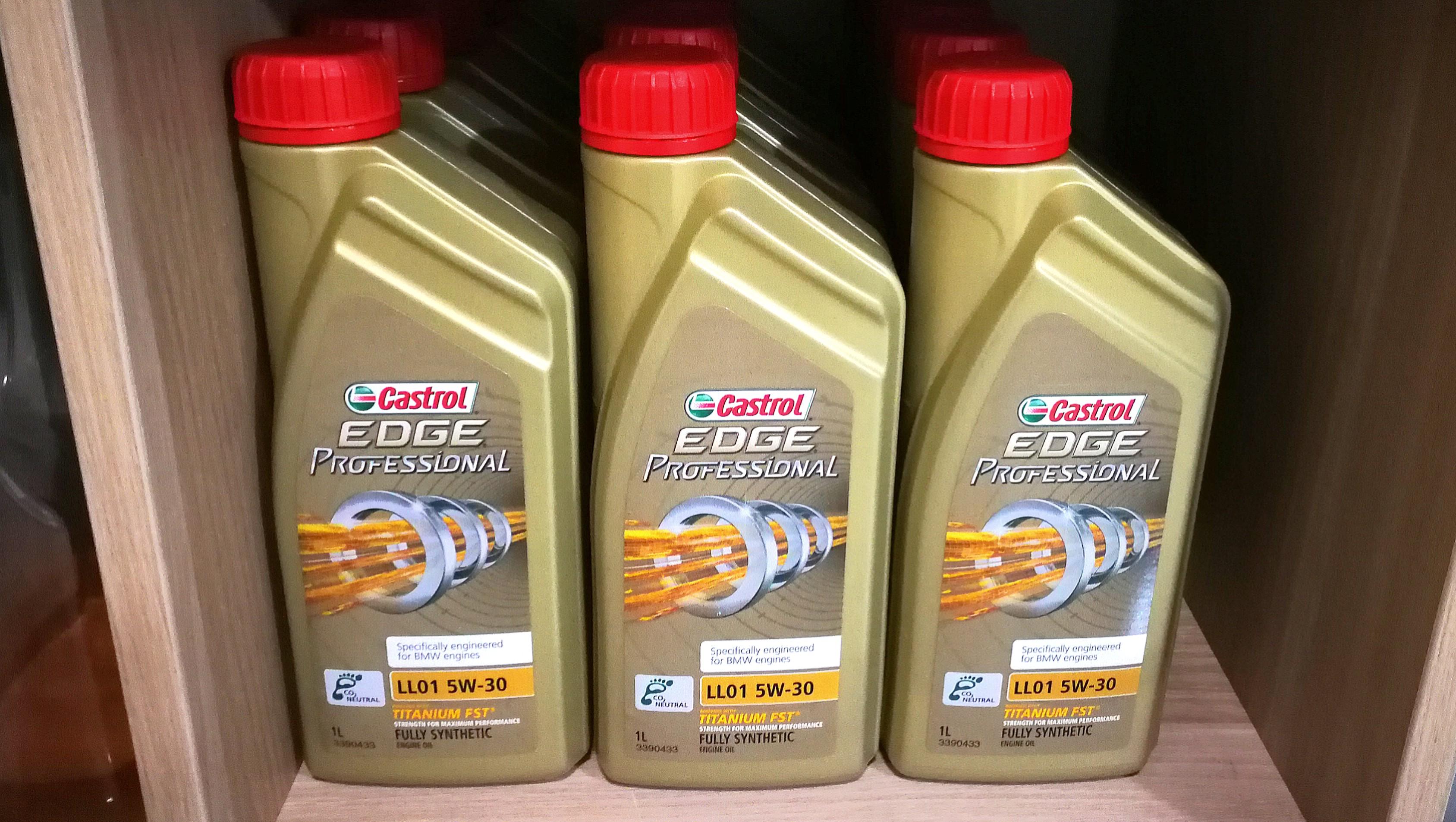 Castrol 5w30 Edge Professional 5w30 For All Modern Engines Turbo Or N A With Bmw Ll01 Approval