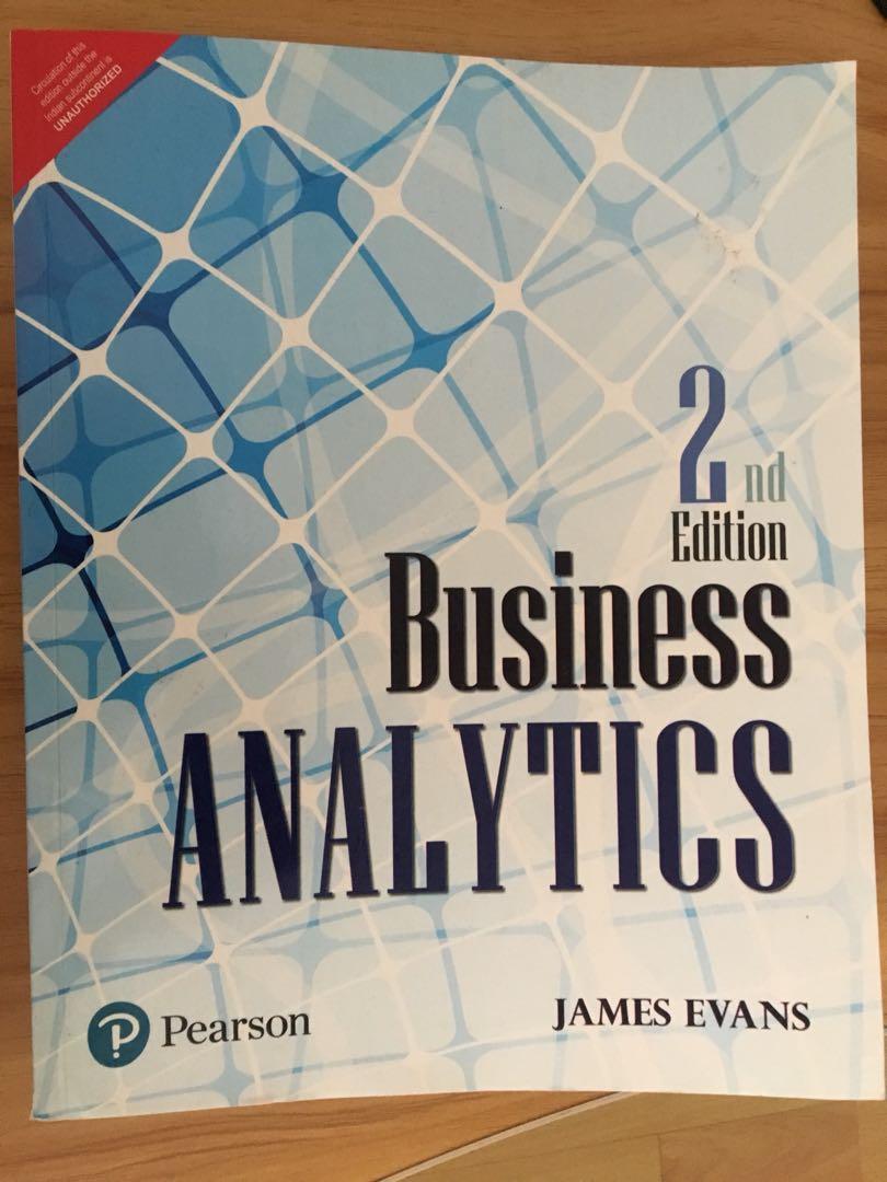Business Analytics James Evans 2nd Edition Books Stationery
