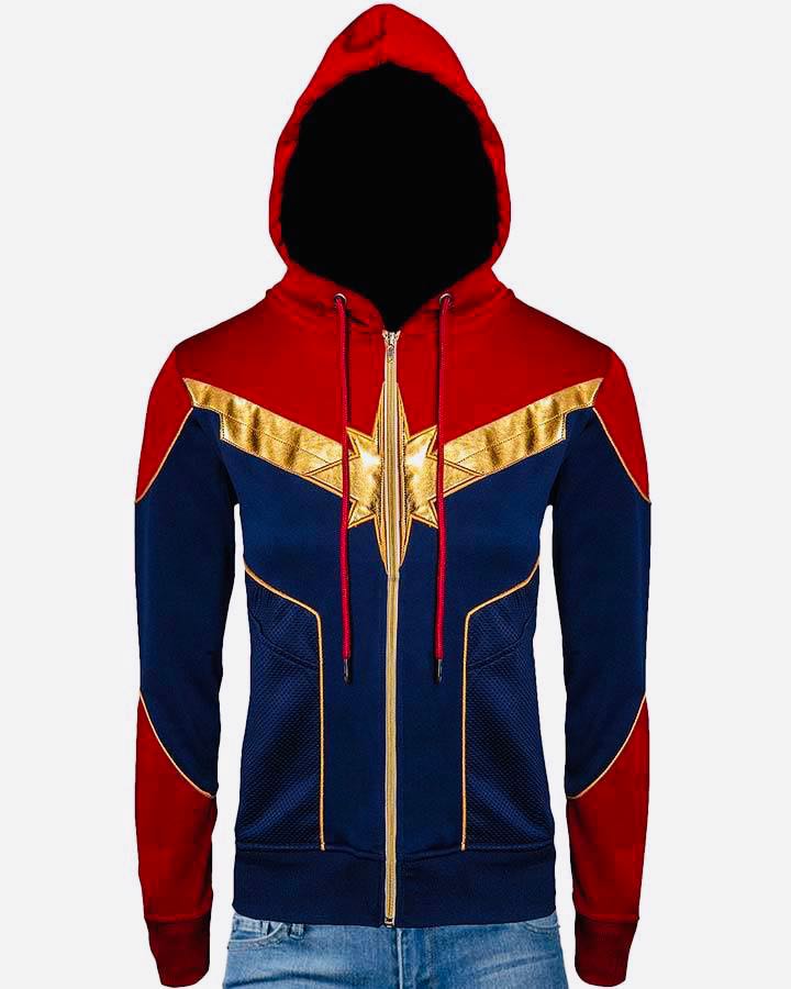 captain marvel zip up