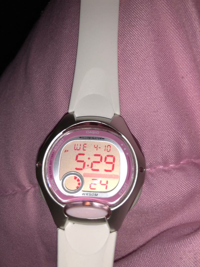 Casio Watch pink and white Women s Fashion Watches Accessories