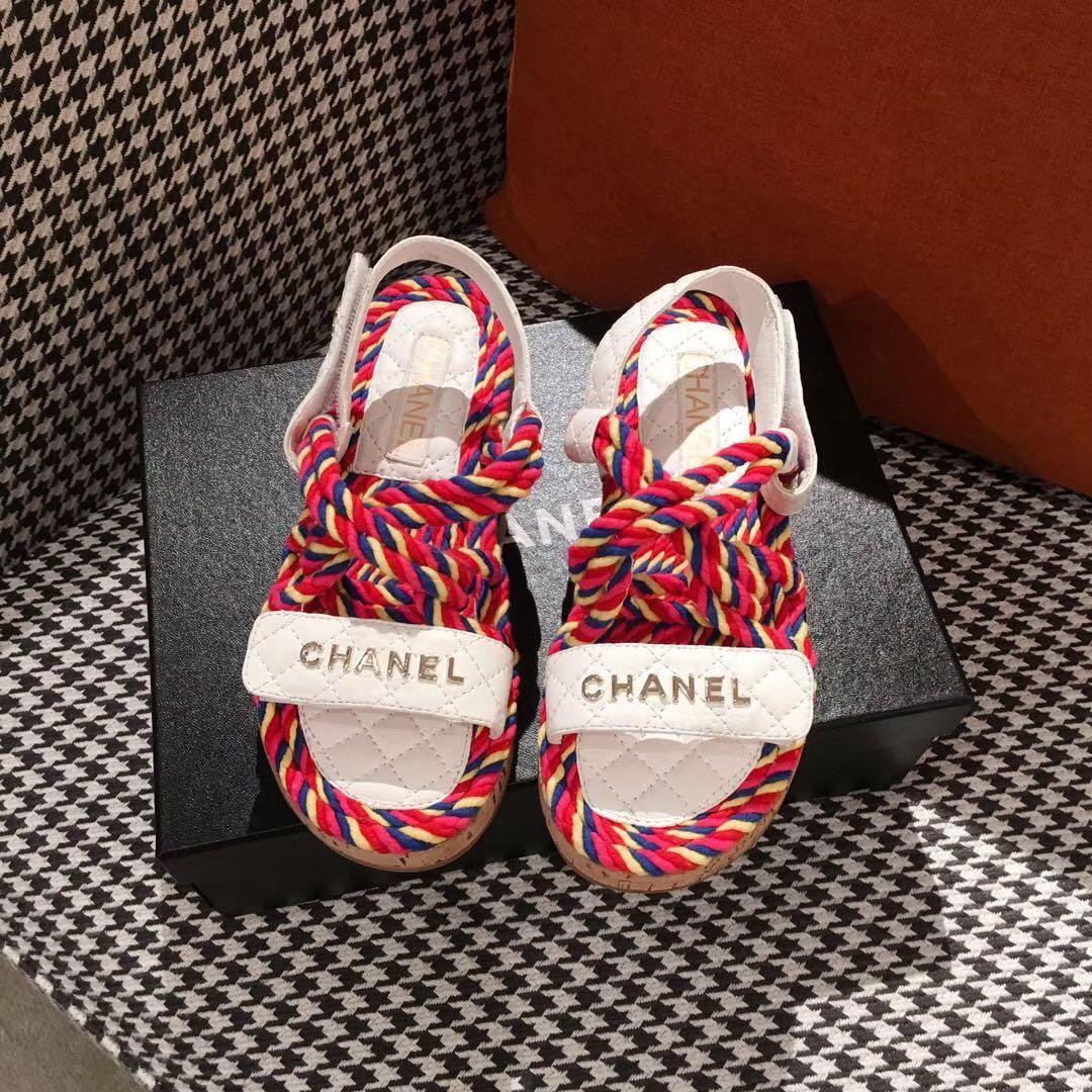 Chanel Rope Sandals, Women's Fashion, Footwear, Flats on Carousell