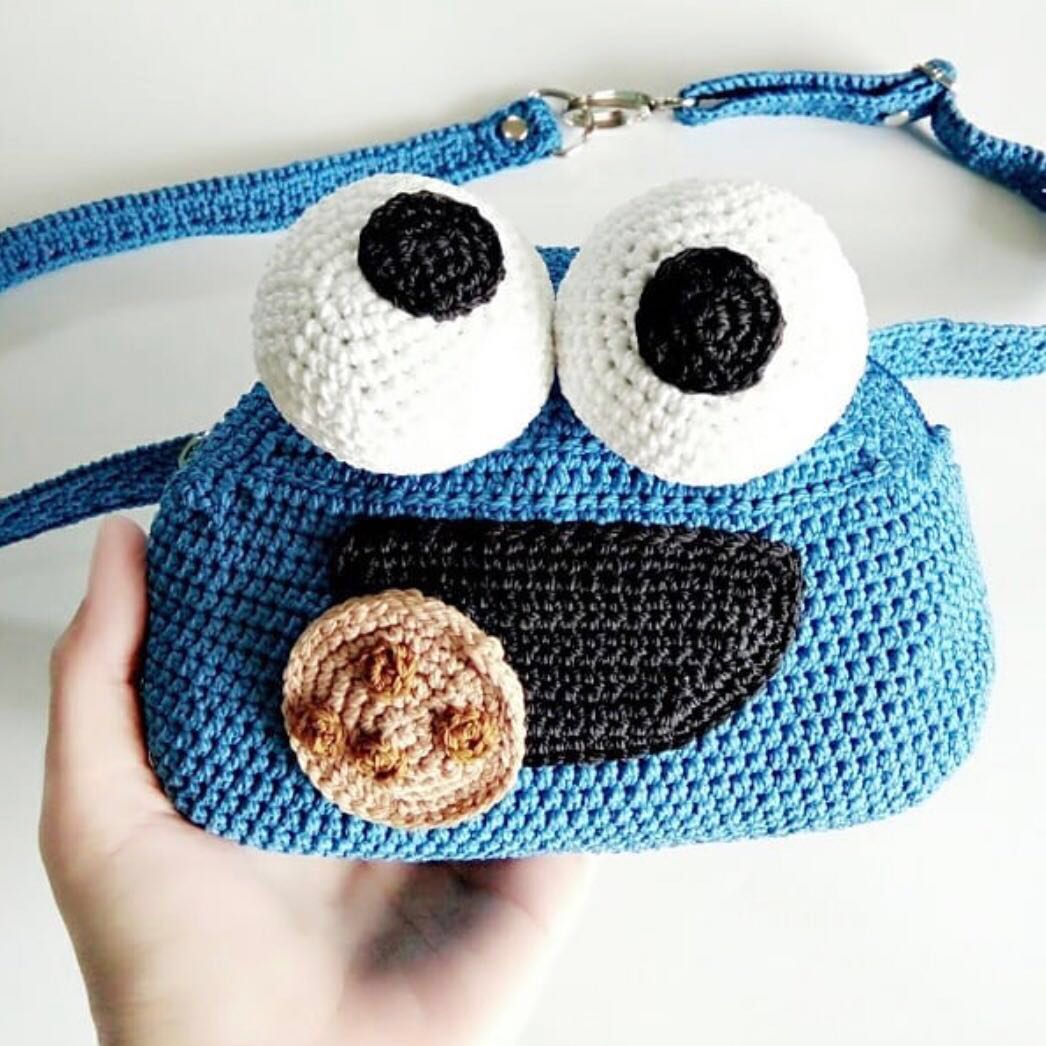 crochet waist bag