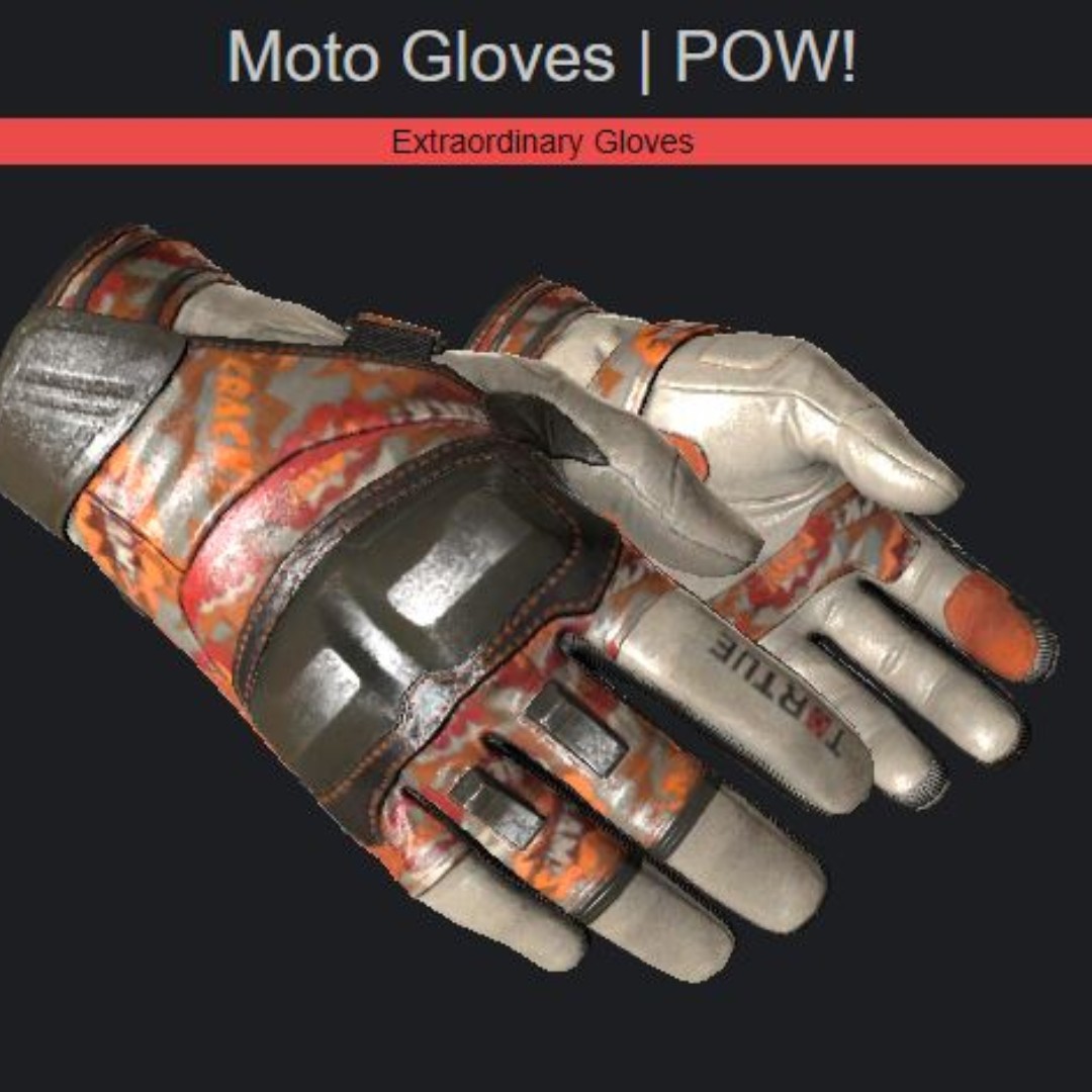 CSGO Moto Gloves POW! FT, Video Gaming, Gaming Accessories, Game Gift Cards & Accounts on