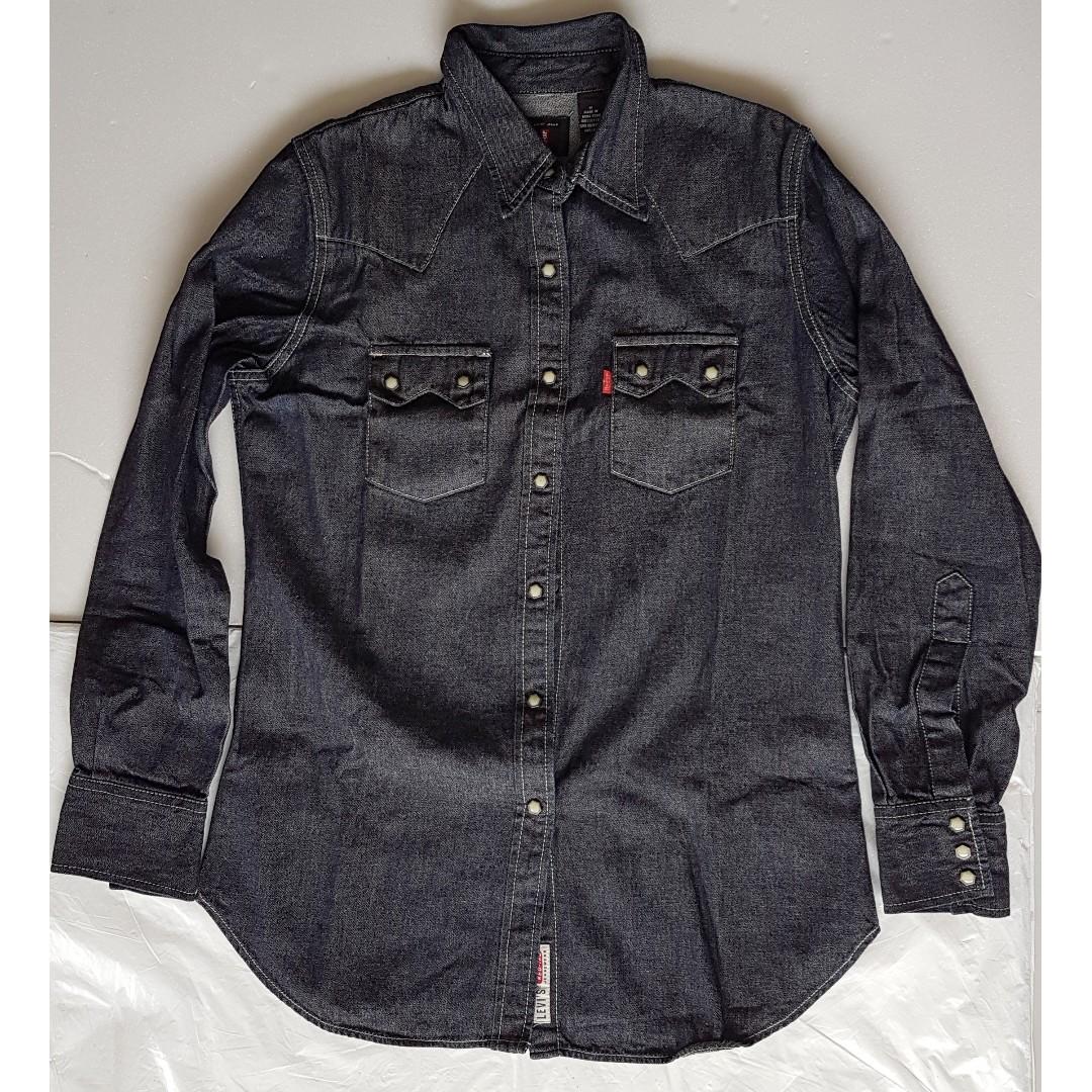 levi's red tab denim shirt