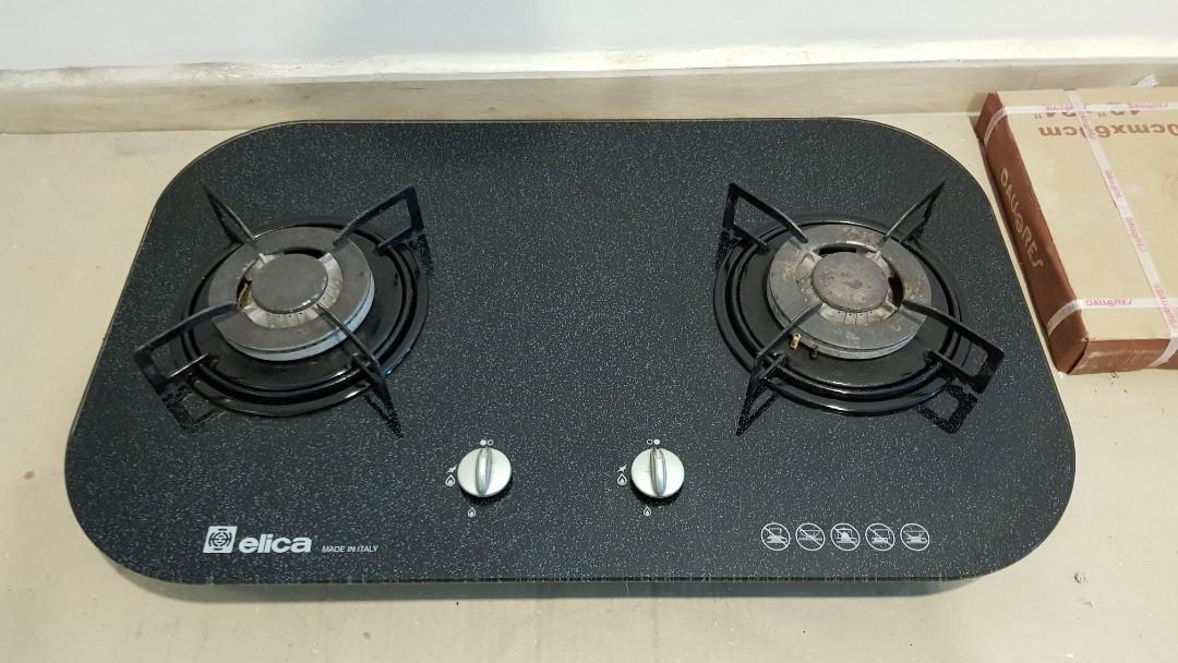 Elica 2 Burner Glass cooker Hob TV Home Appliances Kitchen