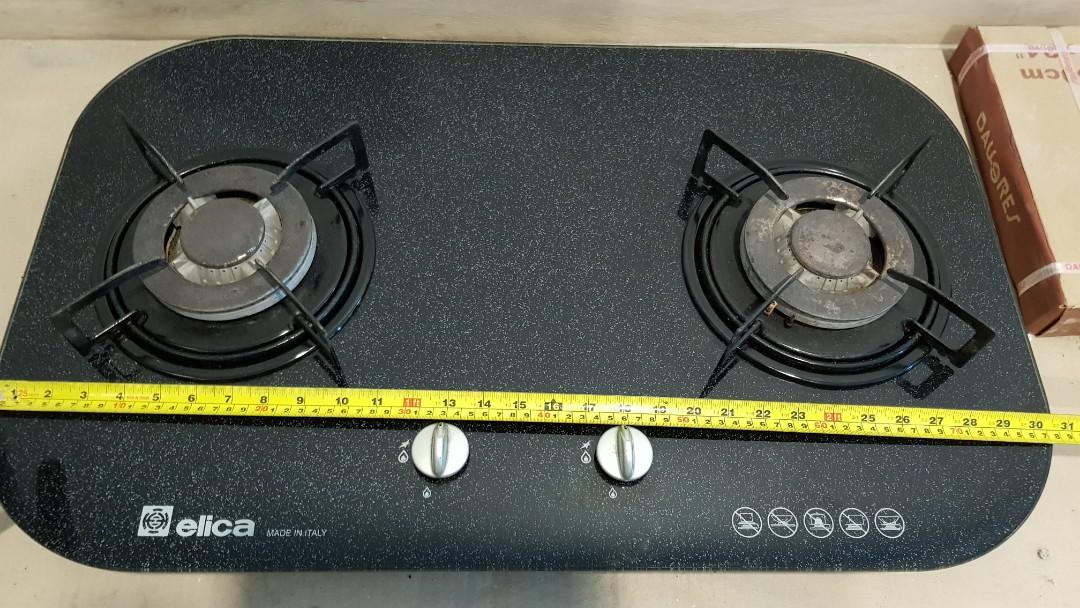 Elica gas stove 2 on sale burner