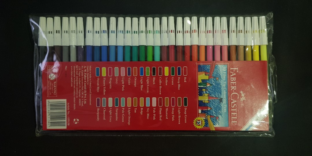 Faber-Castell Fibre Tip Coloring Pens 6s - Department Store