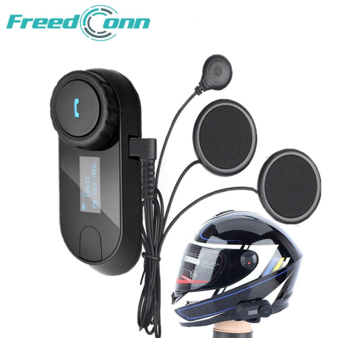 FreedConn TCOM-SC Motorcycle Helmet Bluetooth Headset Intercom for ...