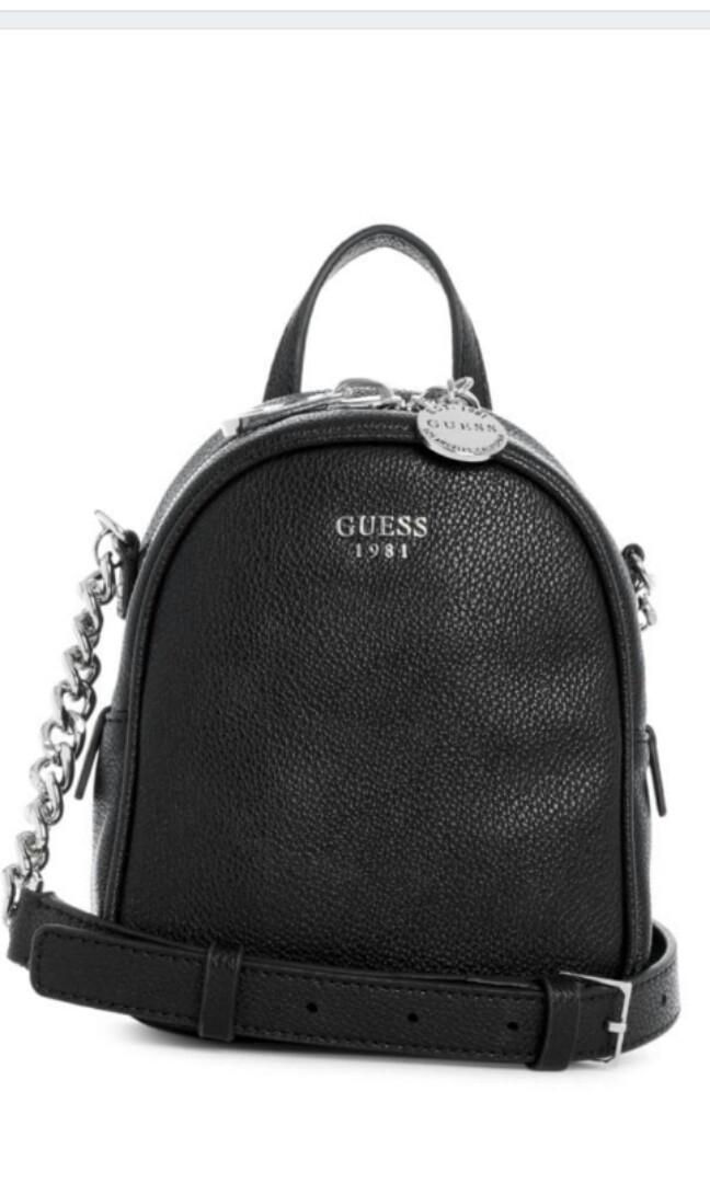 guess urban chic logo mini backpack