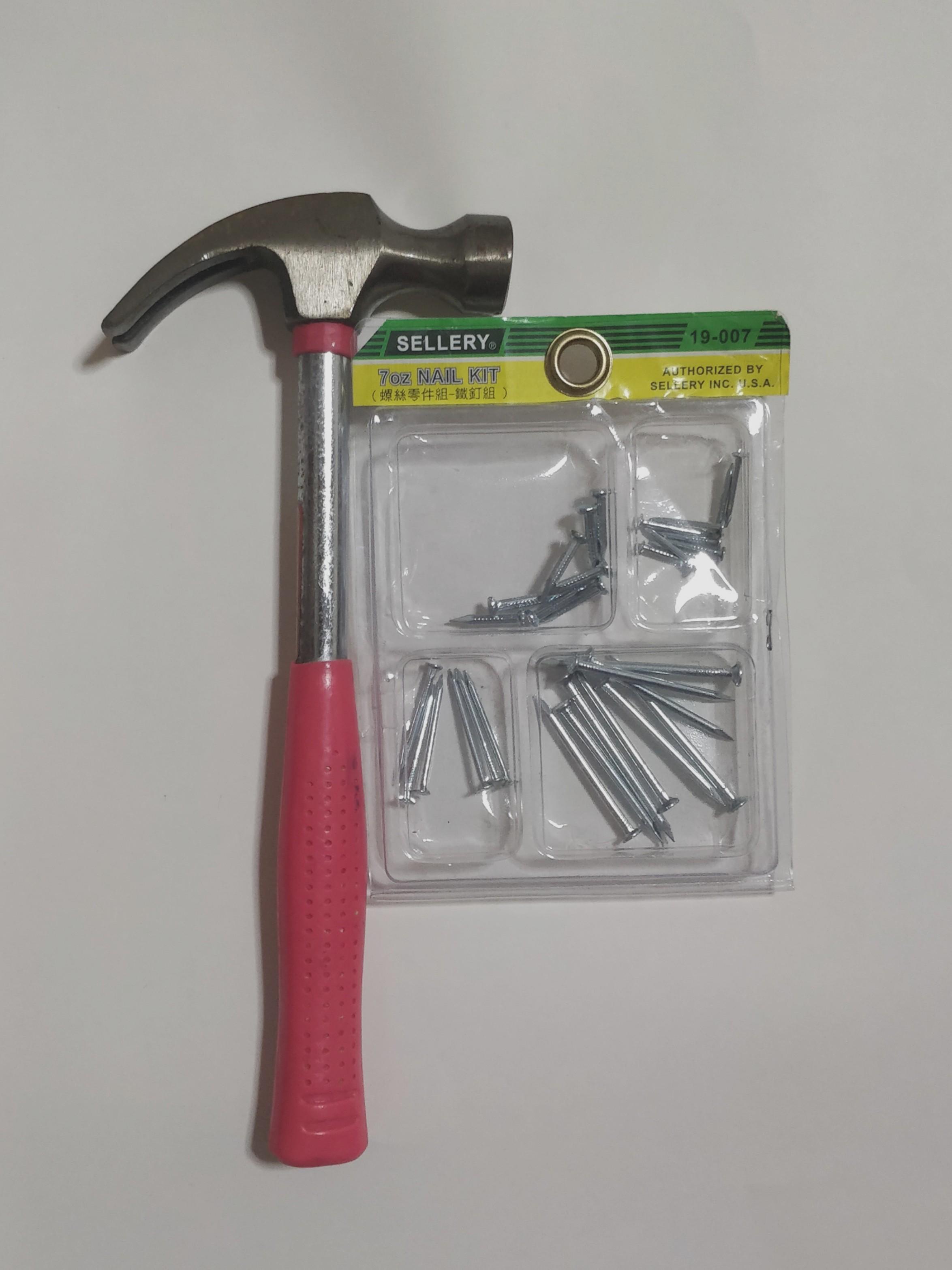 Hammer And Nail Set Furniture Home Living Home Improvement Organisation Home Improvement Tools Accessories On Carousell