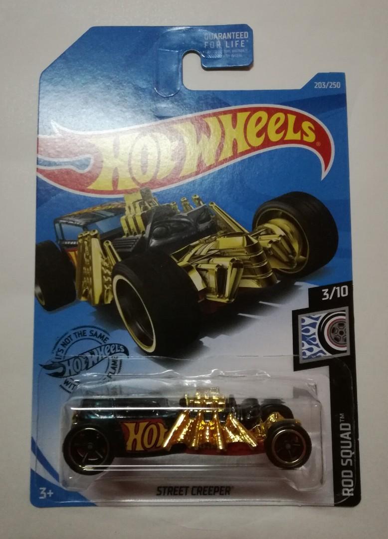 hot wheels street creeper gold
