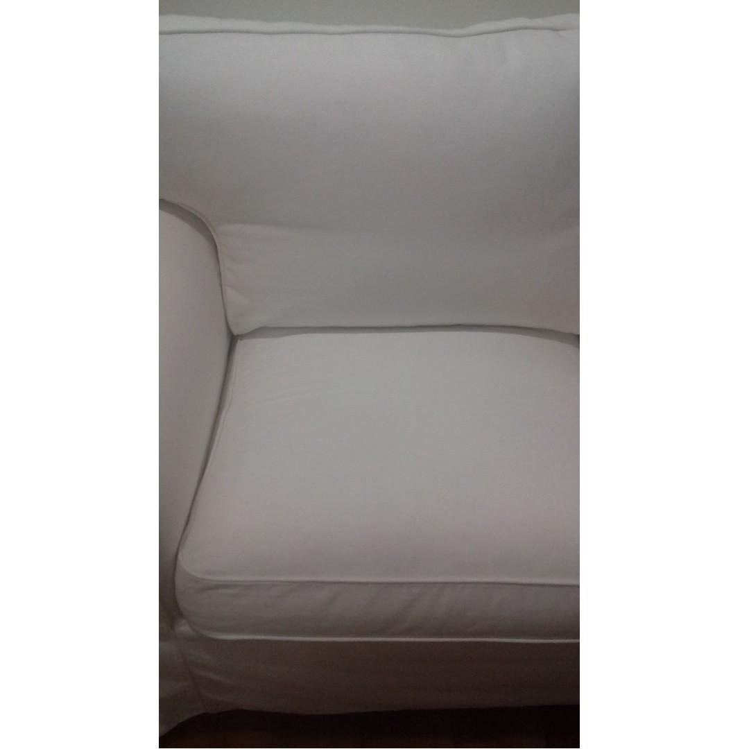 Ikea Ektorp 2 Seat Sofa Vittaryd White, Furniture & Home Living