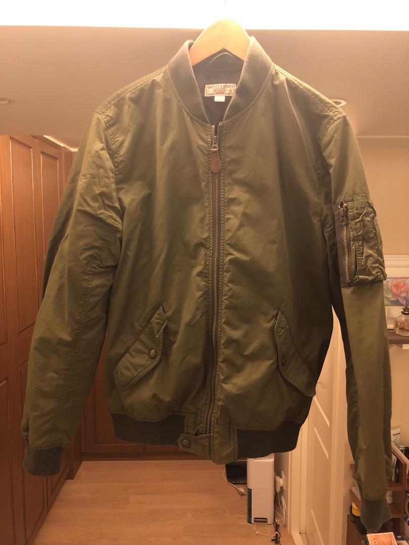 J Crew Wallace Barnes Ma 1 Bomber Jacket Small 軍綠色外套 Men S