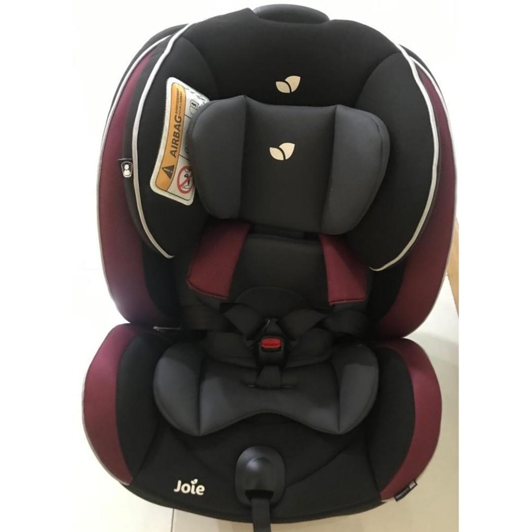 Very good condition Joie Curve Stages Car Seat C0925 Maroon and Black Colour Babies Kids Going Out Car Seats on Carousell