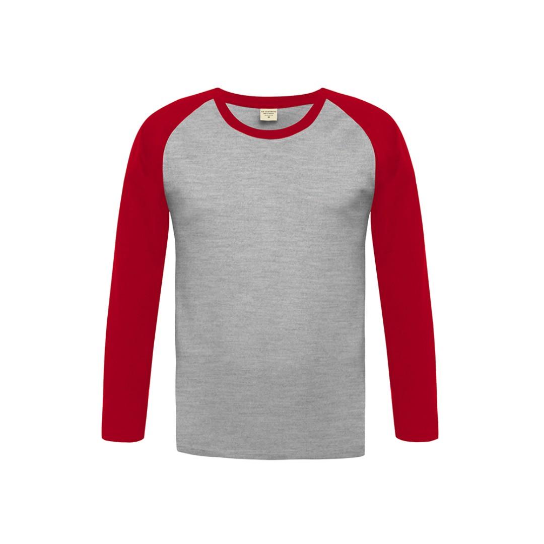  Kaos  Polos  Raglan Lengan  Panjang  Soft Cotton Combed 30S 