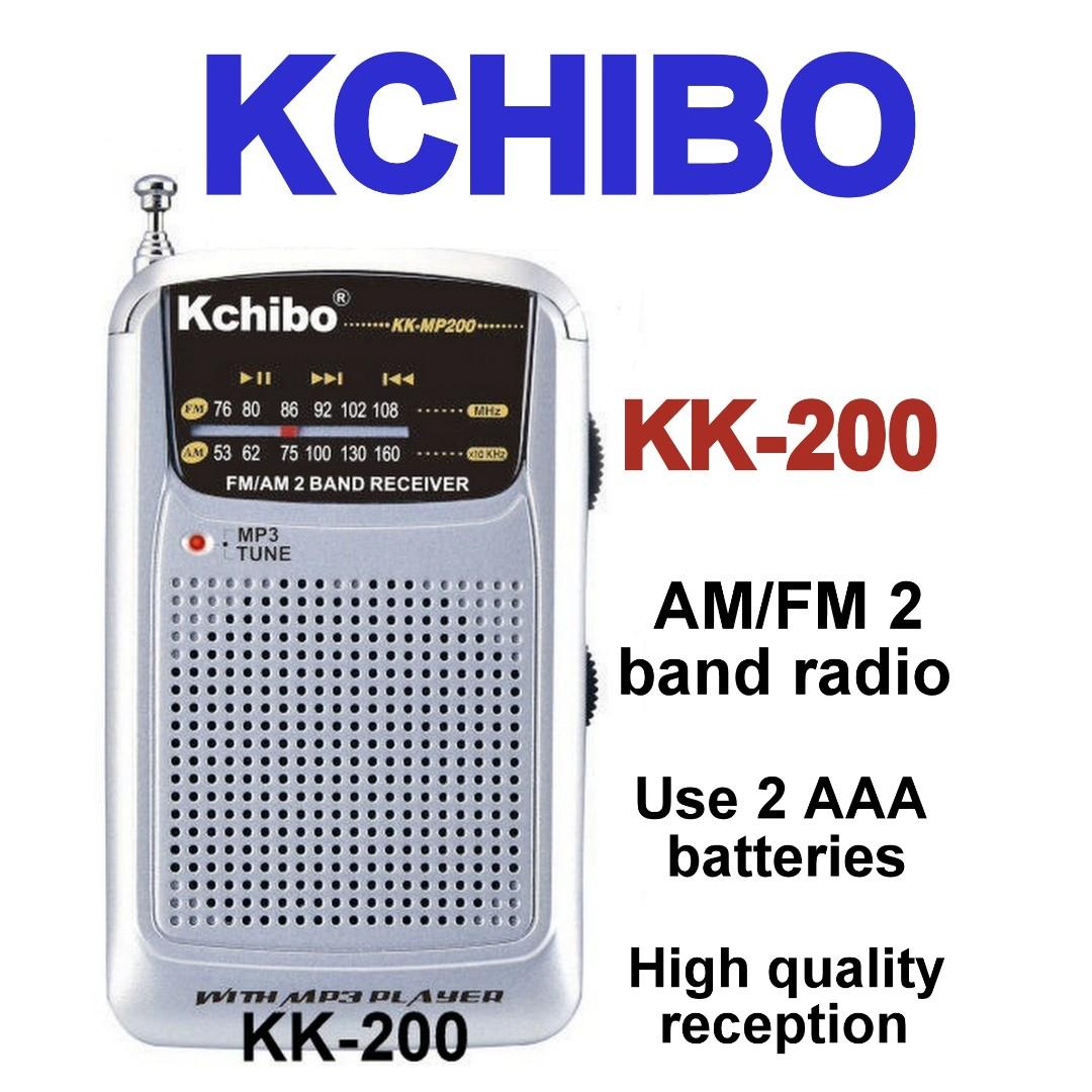KCHIBO KK-200 FM/AM 2 BAND RECEIVER, Audio, Portable Music Players on ...