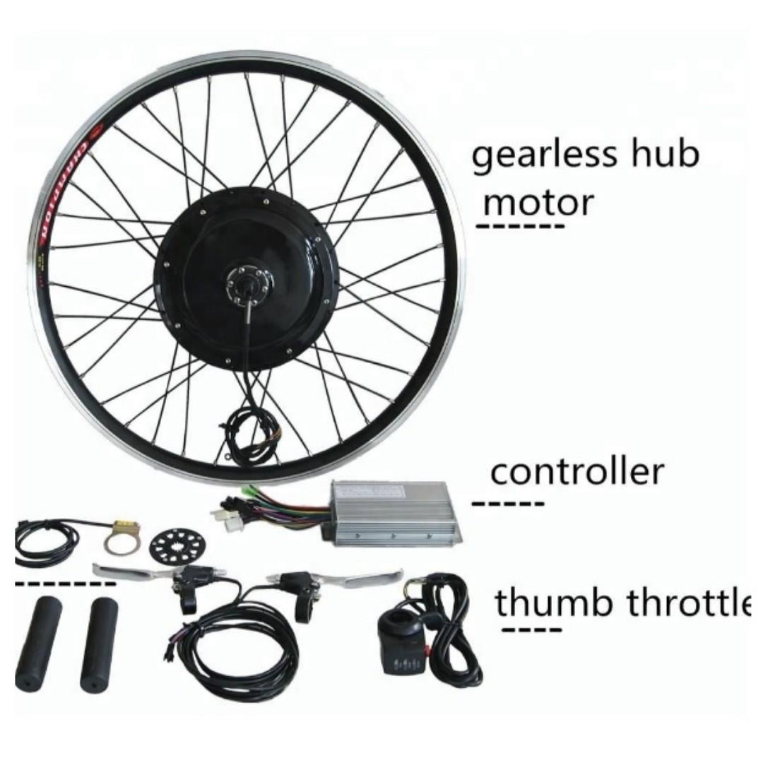 front wheel electric bicycle motor conversion kit