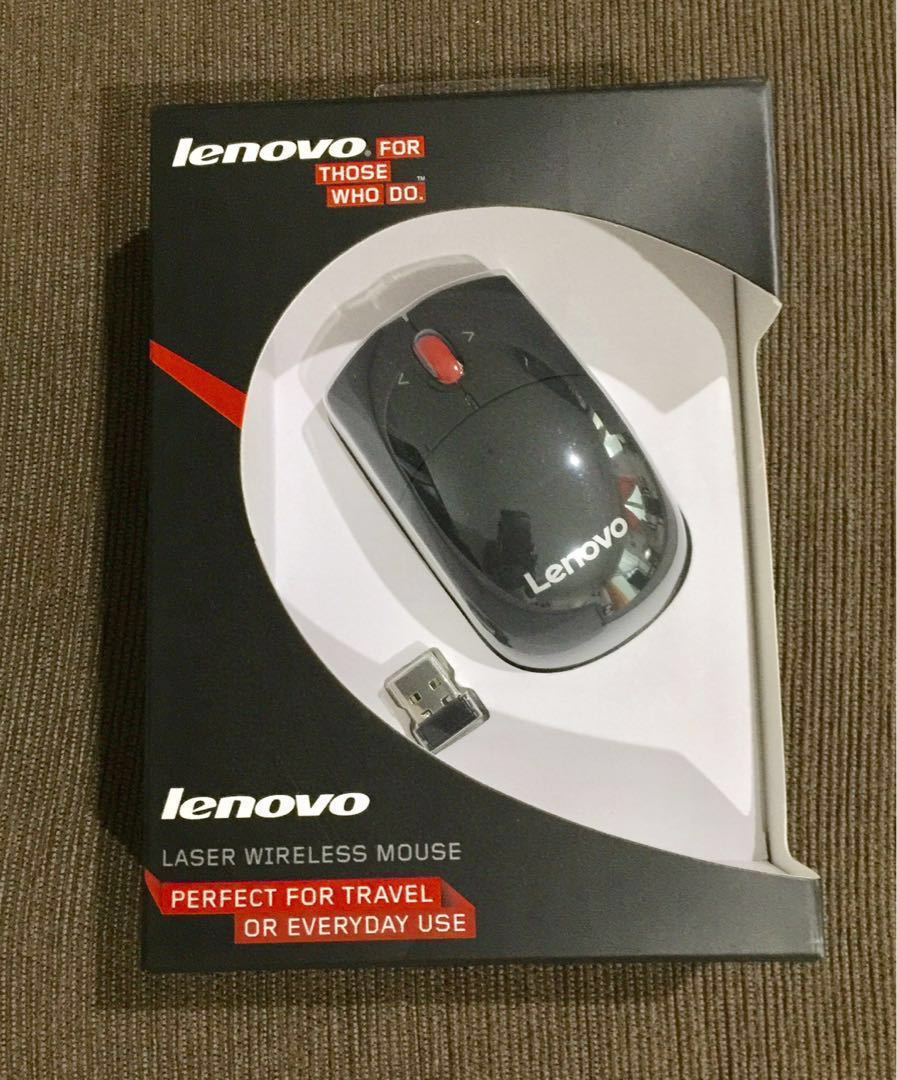 Lenovo Laser Wireless Mouse Original Elektronik Komputer Lainnya Di Carousell