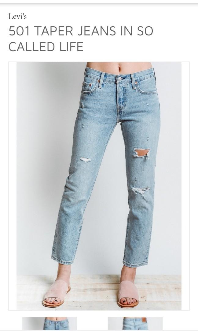 levi's 501 taper so called life