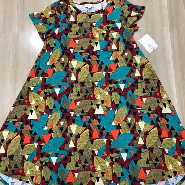 Lularoe Carly Size Small Leaves Women s Fashion Dresses Sets Dresses on Carousell