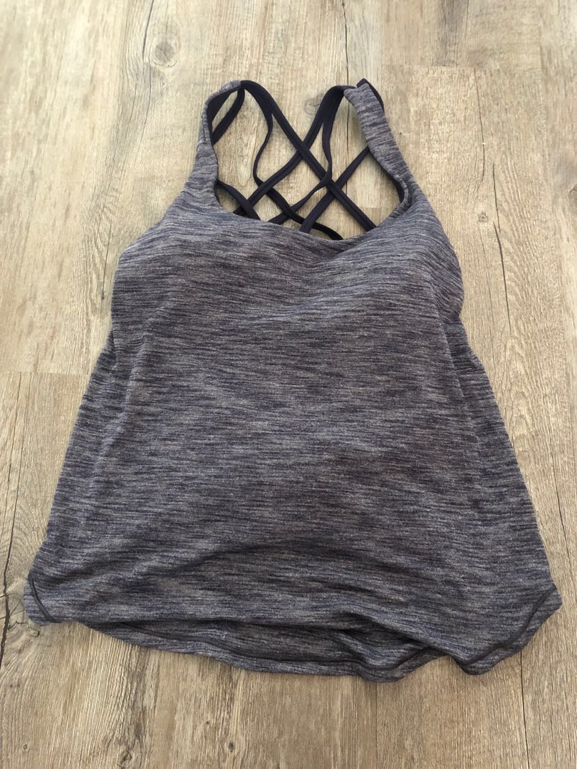 Lululemon Tank TOP with in built bra size 6, Women's Fashion, Activewear on  Carousell