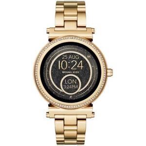 Gold michael kors smart watch sale